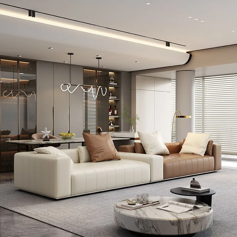 Hot Selling Modern Couch Living Room Sofas Living Room Leisure Sofa Eco Leather Sofa for Living Room