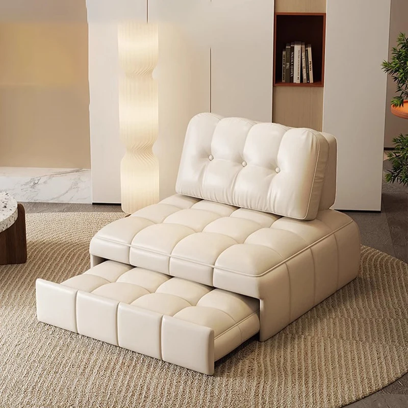 Living Room Furniture Modern Single Sofa Bed Chair Single Pull Out Bed Sleeper Couch Daybed Luxury Small Flip Sofa Bed for Home
